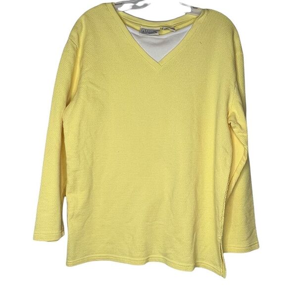Basic Editions Yellow Top - Picture 1 of 7